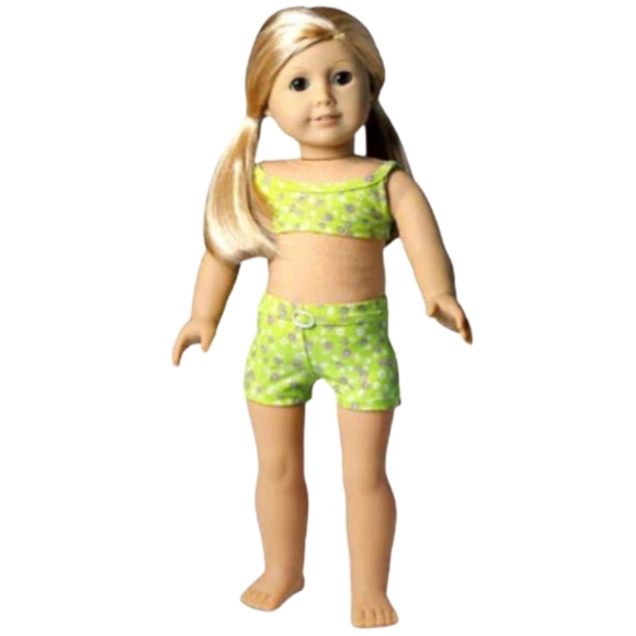 AMERICAN GIRL Vintage Swimsuit Green - Picture 2 of 5